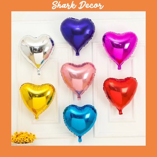 Sỉ bóng bay hình trái tim bóng trái tim tráng nhôm size to 45cm