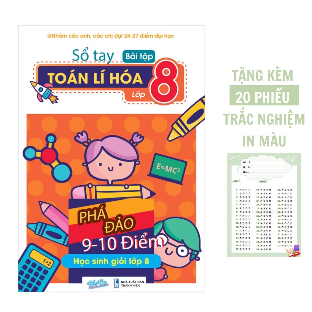 Sách - Sổ Bài tập Toán Lí Hóa lớp 8