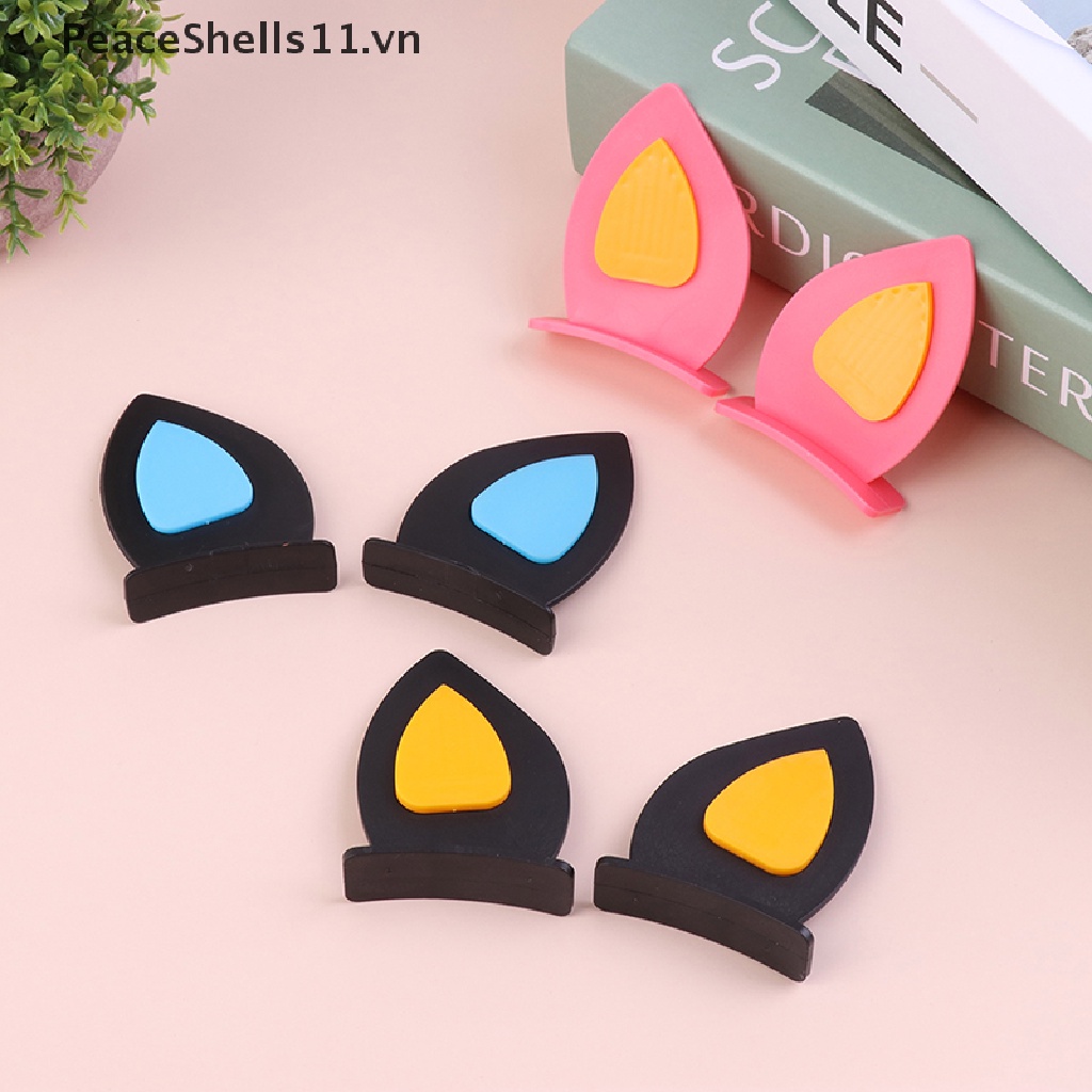 1 Cặp Sticker Dán Mũ Bảo Hiểm Hình Tai Mèo Dễ Thương