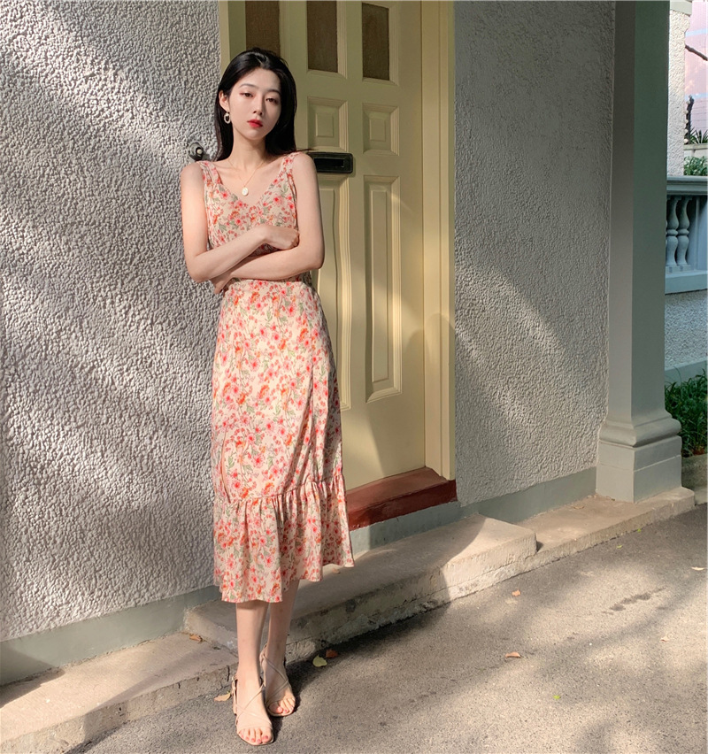 Đầm Nữ Cổ Chữ V In Hoa Thời Trang Hè 2021 | BigBuy360 - bigbuy360.vn