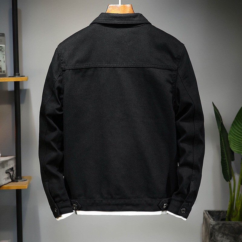 [Bigsize] Áo khoác jean nam nữ unisex xanh-đen sì vip túi thật túi trong 2 lớp giá rẻ từ Chiwawa shop - tuyển sỉ