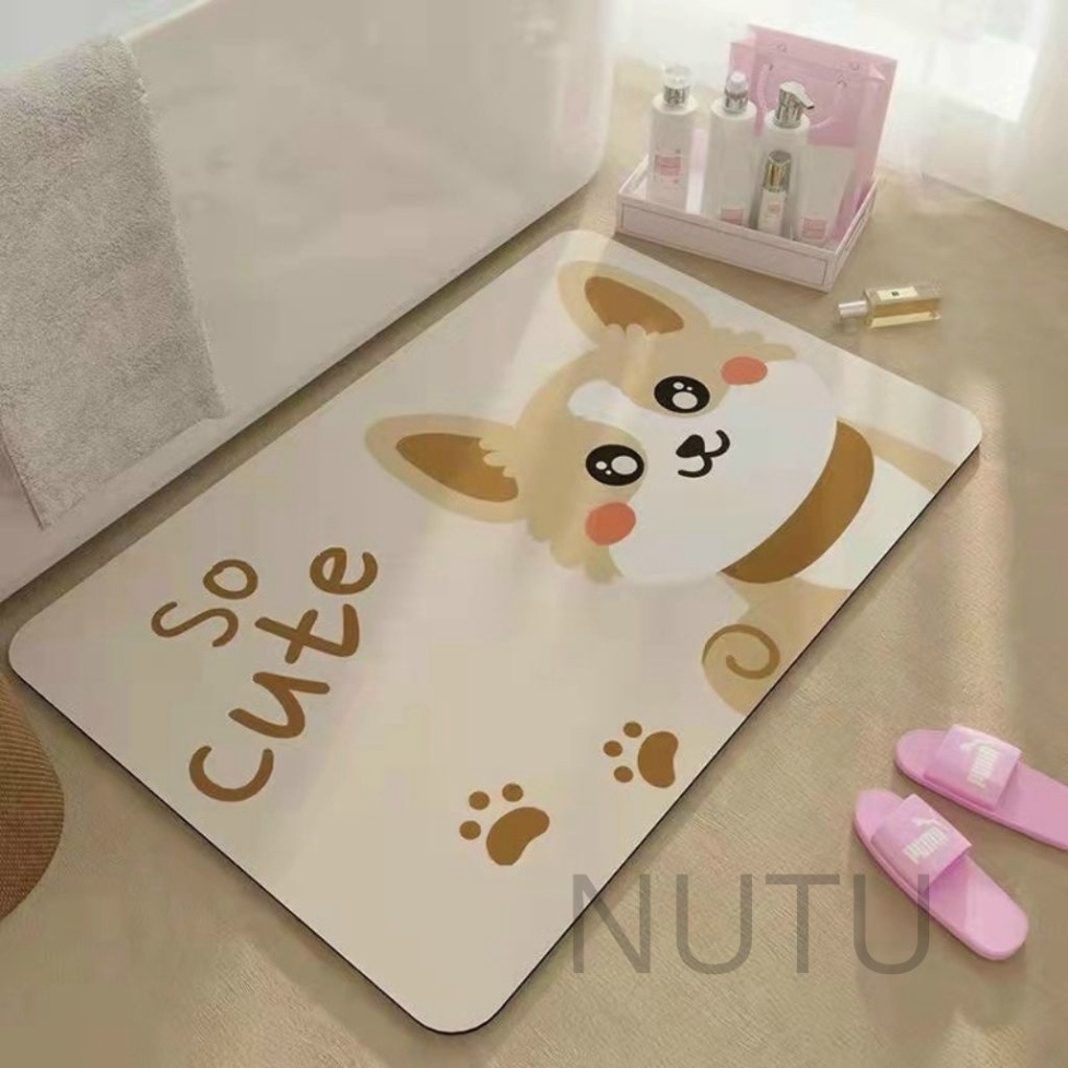 Thảm Lau Chân Silicon Hình Thú - thảm lau chân silicon kute - Kanta store