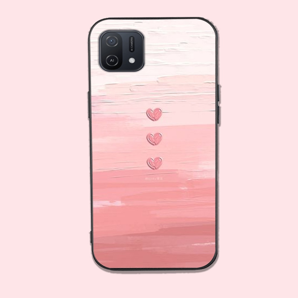 Ốp lưng điện thoại oppo a16k trái tim sắc màu