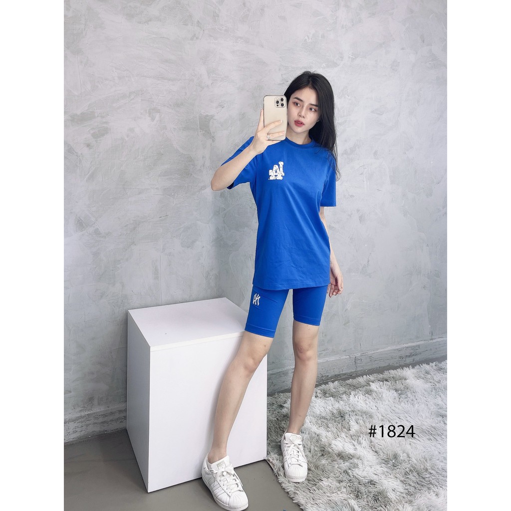 (HÀNG XUẤT XỊN) Áo xanh 1824 M//L//B LIKEPLAY L//A BLUE TEE Made in V//N full tag code  Size XS S M L
