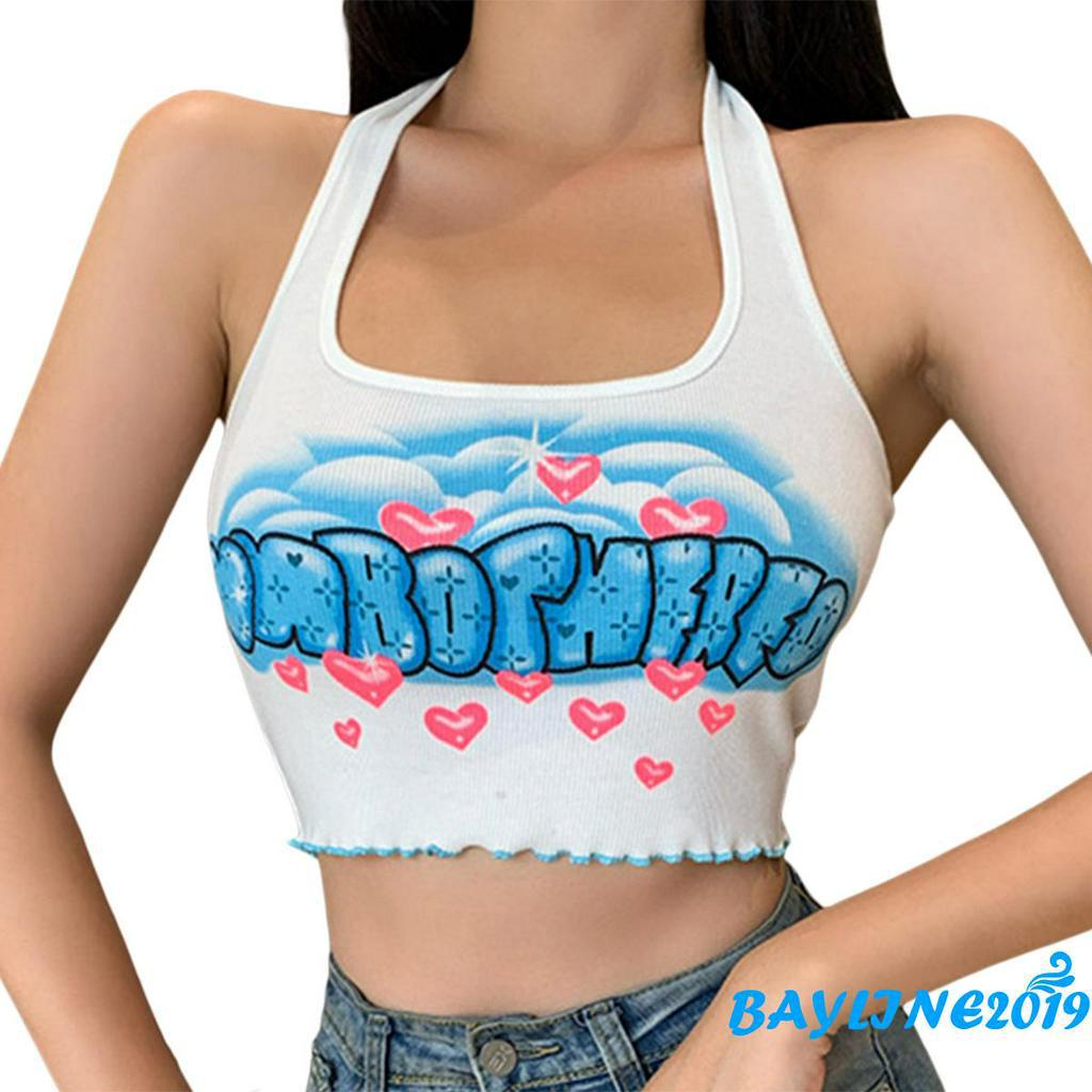 Áo Lửng Cổ Yếm Hở Lưng Quyến Rũ Thời Trang Dành Cho Nữ