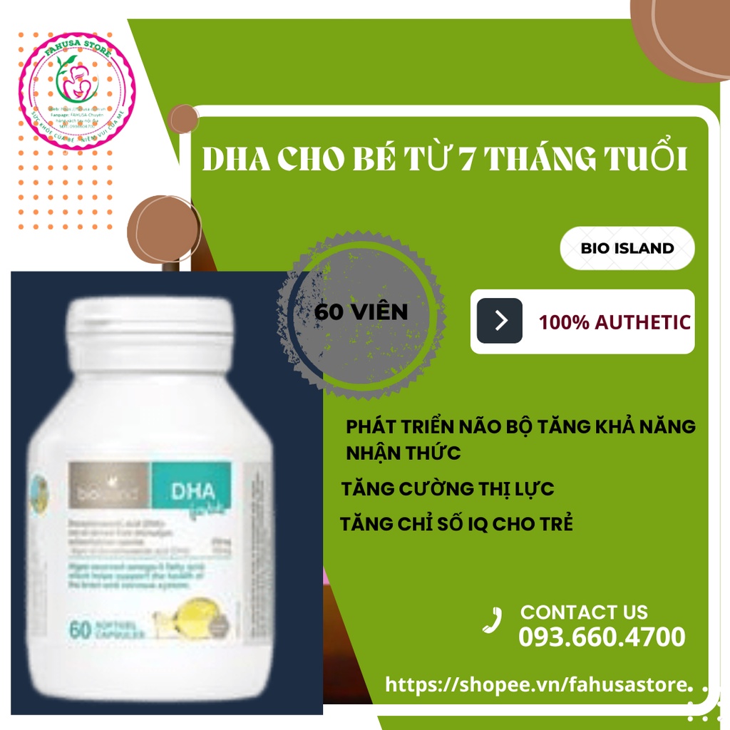 [SALES SỐC] DHA BIO ISLAND FOR KID ÚC