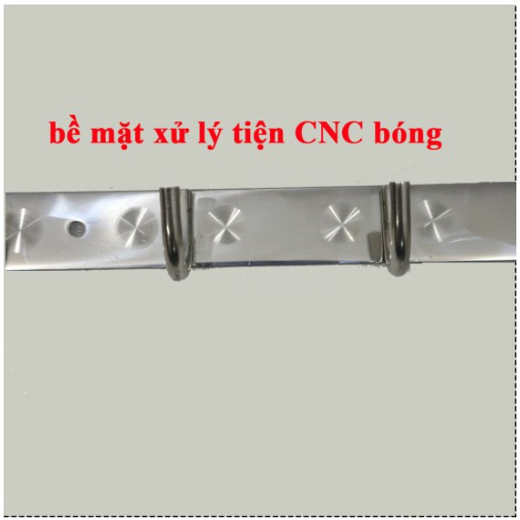 MÓC TREO QUẦN ÁO, KHĂN INOX BỀN ĐẸP MT01 (TRẮNG BẠC)