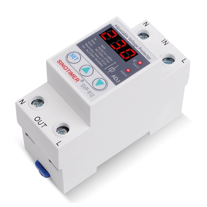 Bảo vệ quá áp thấp áp 40A có thể điều chỉnh điện áp bảo vệ