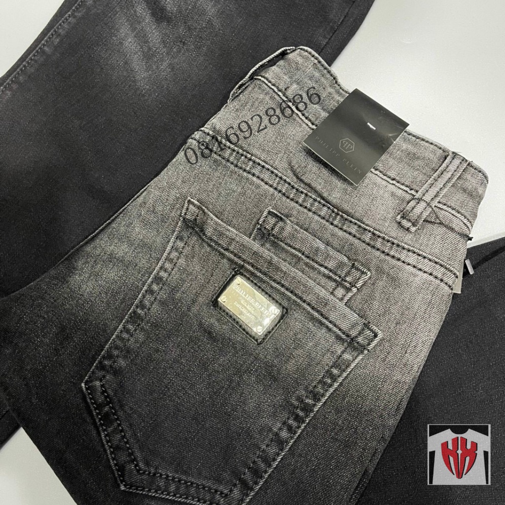 Quần Jean Nam Ống Xuông Đẹp - Quần Bò Xuông Nam Vải Cao Cấp Không Phai, Họa Tiết Trơn Loang Hot Nhất-KXSHOPMEN-8061