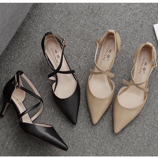 Giày cao gót Hàn Quốc sang trọng (Hot trend) LNC33 đế nhọn cao 5P