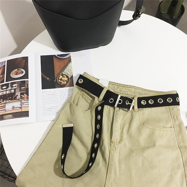 [Hàng Có Sẵn] Miễn Phí Vận Chuyển Giá Sỉ Thắt Lưng Vải Canvas Đơn Giản Thời Trang Xu Hướng Nhật Bản Dành Cho Nam Và Nữ