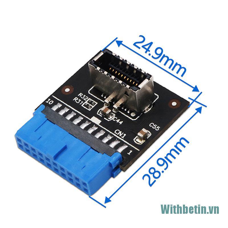 【Withbetin】USB3.0 To USB 3.1 Type C front Type E Adapter 20pin to 19pin Expansion Module