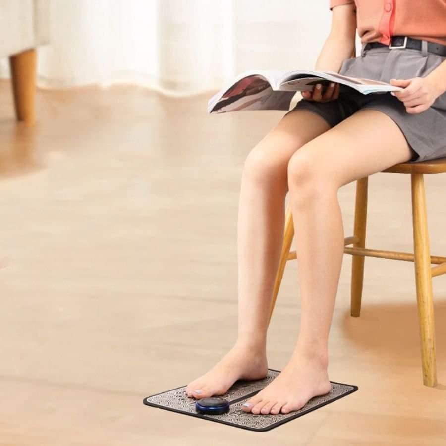 Đệm massage chân pulse máy massage chân EMS 6 chế độ matxa giảm đau nhức mệt mỏi nhanh chóng
