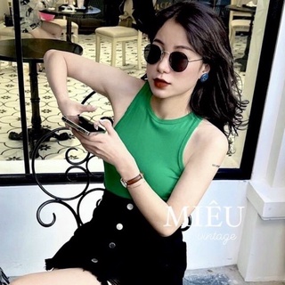 Áo ba lỗ croptop thun tăm