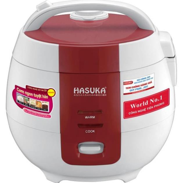 Nồi cơm điện Hasuka HSK-810 chất liệu cao cấp bền đẹp công nghệ Nhật, cơm ngon tròn vị