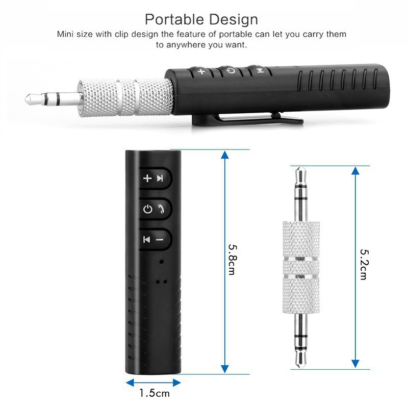 ĐẦU THU BLUETOOTH RECEIVER TẠO KẾT NỐI ÂM THANH 4.1 RẢNH TAY. -Hồng Anh Case