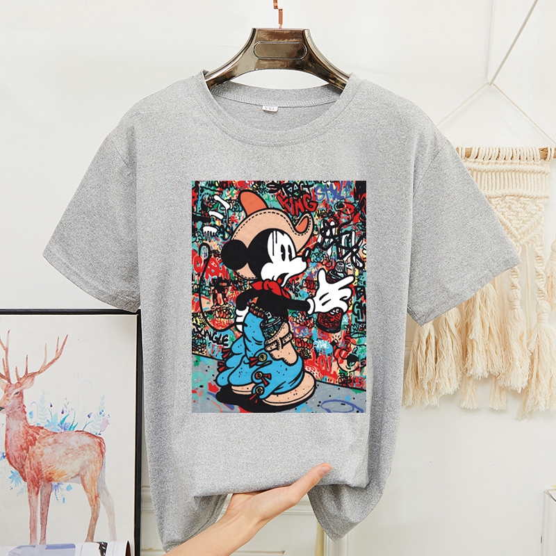 t-shirts new fashion wild casual loose summer Mickey print | BigBuy360 - bigbuy360.vn