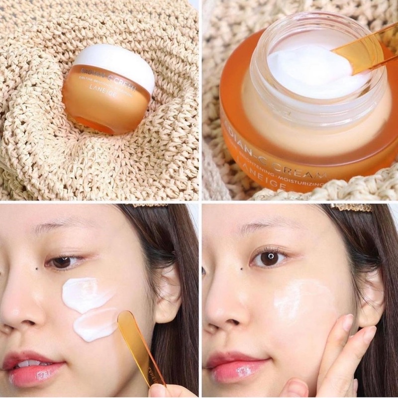 Kem dưỡng trắng da mờ thâm nám Laneige Radian C cream - Mini size 10ml
