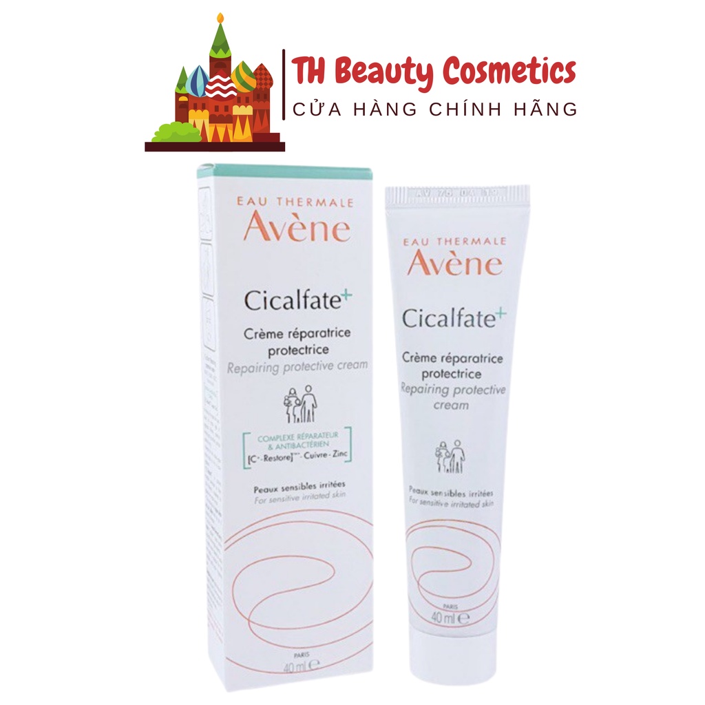 Kem dưỡng ẩm phục hồi da avene cicalfate repair cream 40ml giảm sẹo THBEAUTY