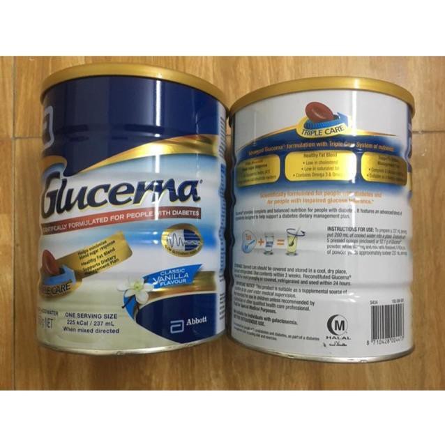 Sữa glucerna 850g hàng Úc