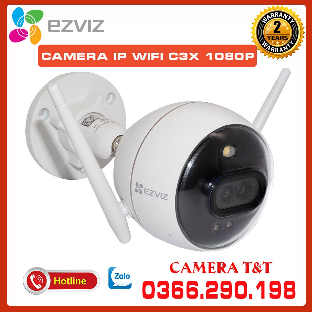 [MÀU BAN ĐÊM] C3X - CAMERA IP WIFI 1080P NGOÀI TRỜI AL THÔNG MINH EZVIZ C3X - HÀNG CHÍNH HÃNG - KÈM THẺ NHỚ