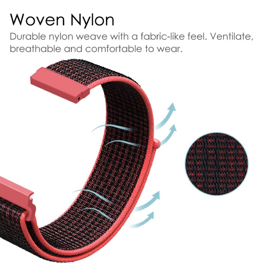 Dây đeo đồng hồ bằng nylon thể thao dễ sử dụng thích hợp cho Samsung Galaxy Watch 4 3 41mm 45mm 40mm 44mm 42mm 46mm