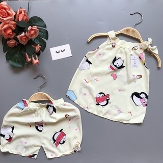 Combo 1 3 bộ lanh yếm bé gái