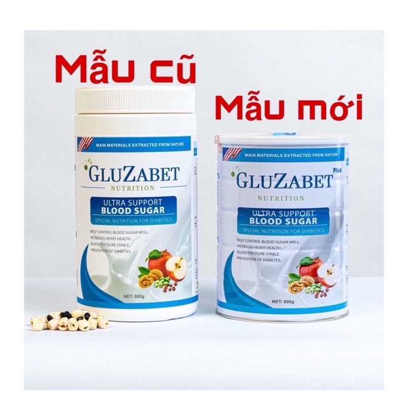 Sữa dinh dưỡng Gluzabet 400g, 800g dành cho người tiểu đường