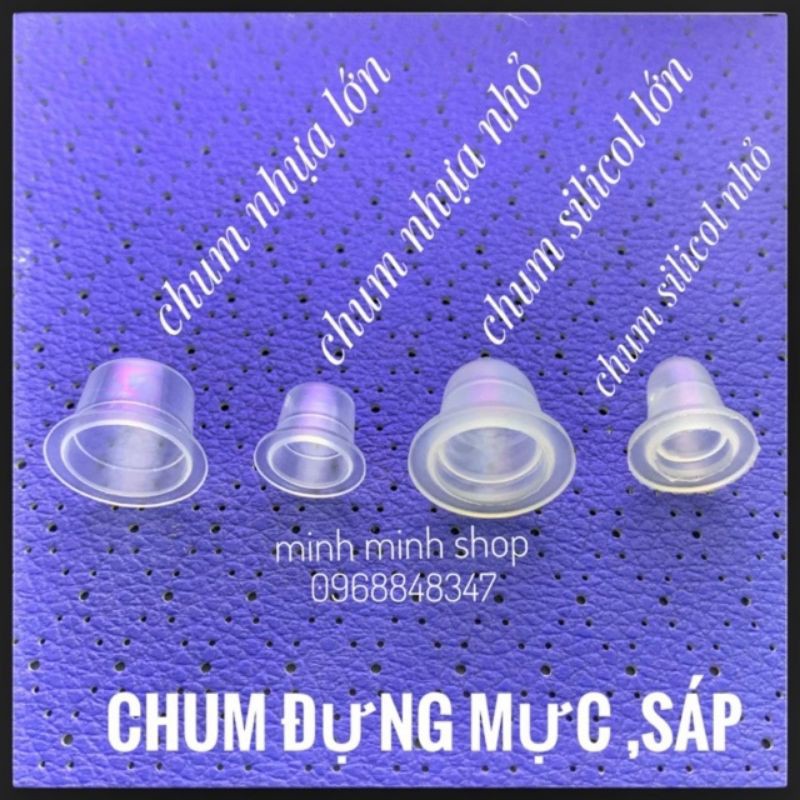 Chum đựng mực xăm sáp khắc dùng trong phun xăm