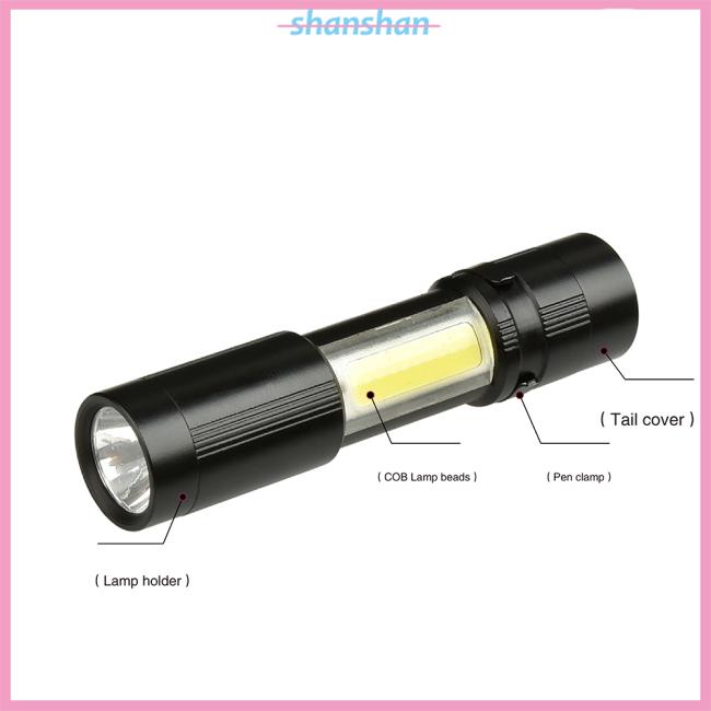 Đèn Pin CREE XPE + COB LED siêu sáng