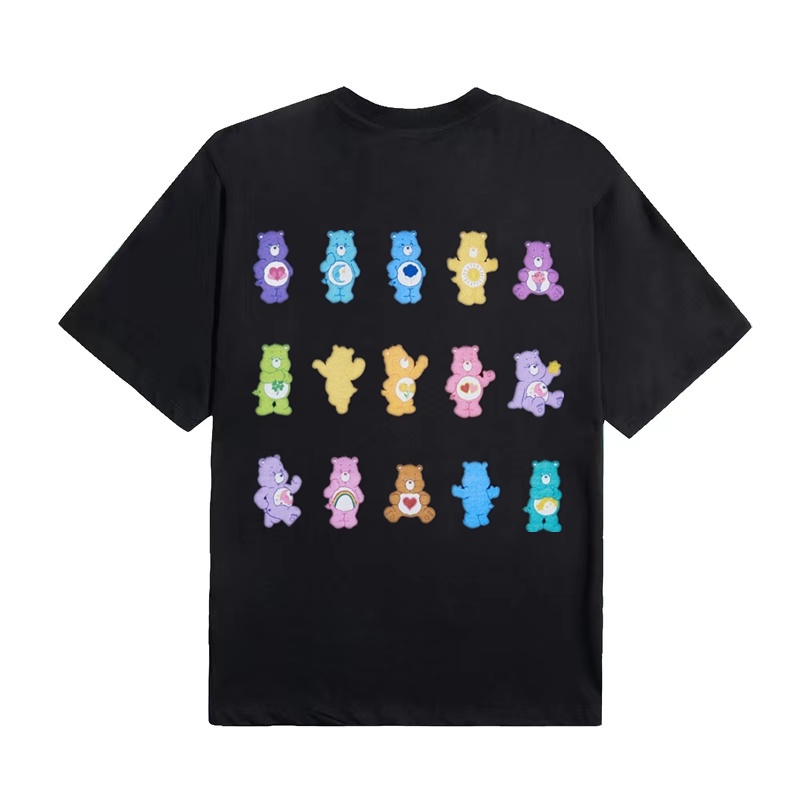 ADLV Áo Thun Cotton Tay Ngắn Dáng Suông In Họa Tiết Cổ Điển Thời Trang Unisex