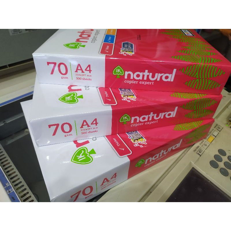 Giấy a4 natural nhập khẩu chất lượng tốt