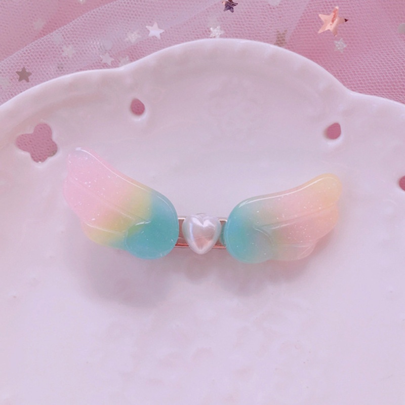 Kẹp Tóc Hình Đôi Cánh Đính Ngọc Trai Phong Cách Lolita