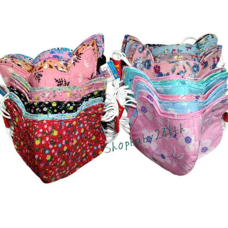 Khẩu trang vải 3 lớp tai mèo đủ kiểu,mẫu dễ thương, đáng yêu cho nữ, tự tin đón nắng,đón mưa.