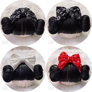 Mũ turban gắn tóc giả cực chất