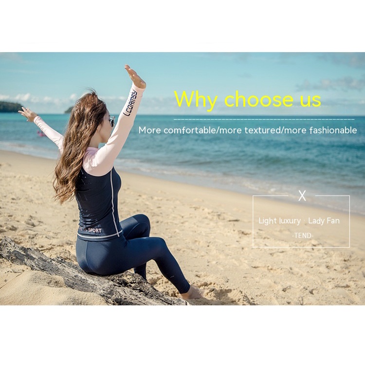 Bộ Đồ Lặn Chống Nắng Thoáng Khí Có Khóa Kéo Thời Trang Dành Cho Nữ