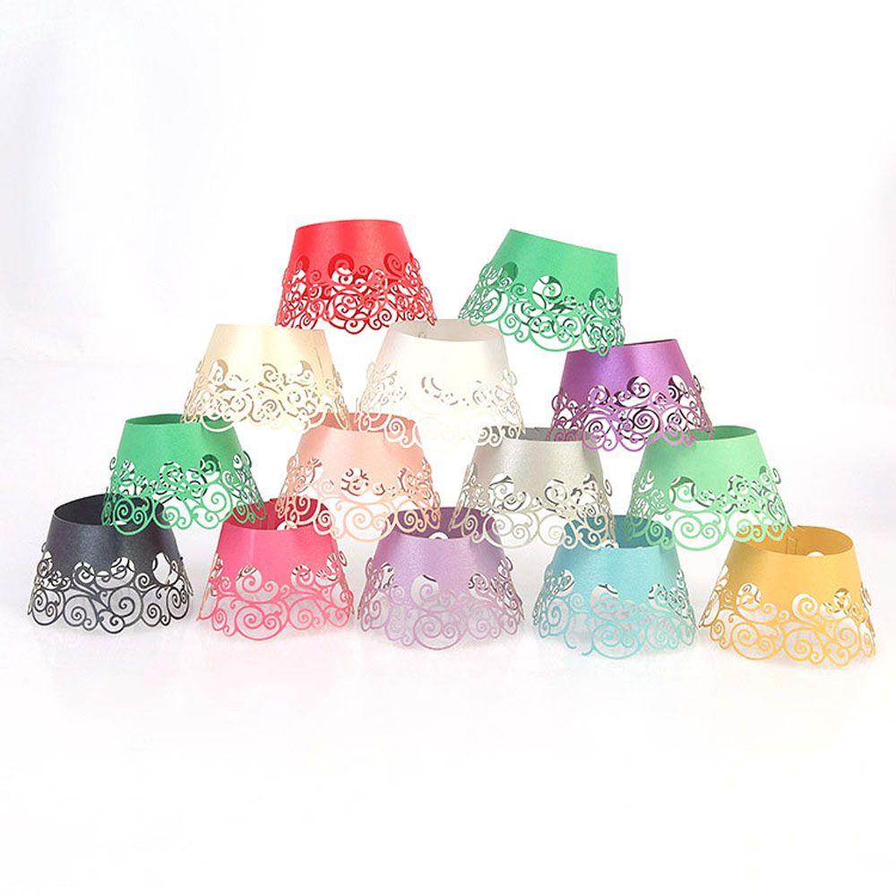 WATTLE Set 12 Vỏ Bọc Bánh Cupcake Thiết Kế Xinh Xắn Tiện Dụng Ốp