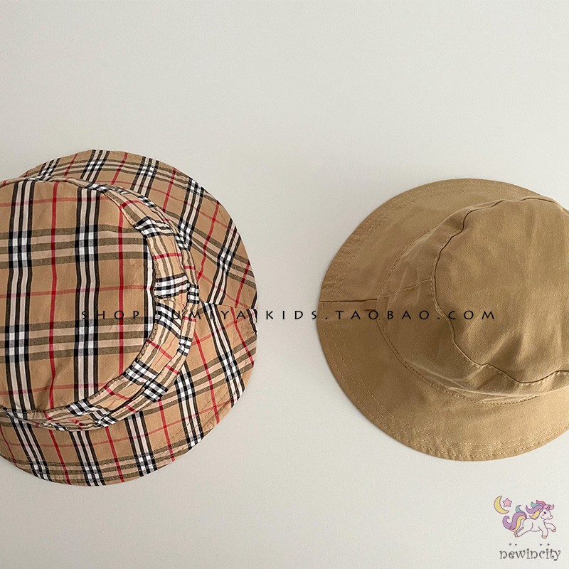 Mũ Tai Bèo Họa Tiết Caro Cho Bé Gái