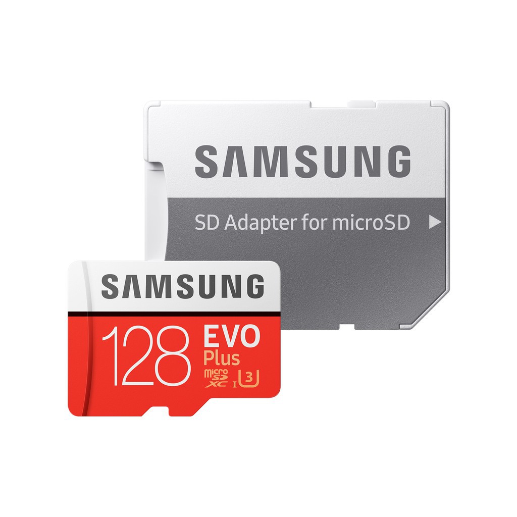 Thẻ nhớ microSDXC Samsung Evo Plus 128GB upto 100MB/s C10 U3 kèm Adapter