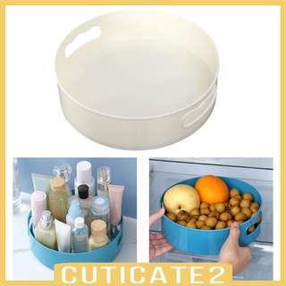 Multiuse Rotation Spice Bottles Storage Tray Table Top Rack Organizer White