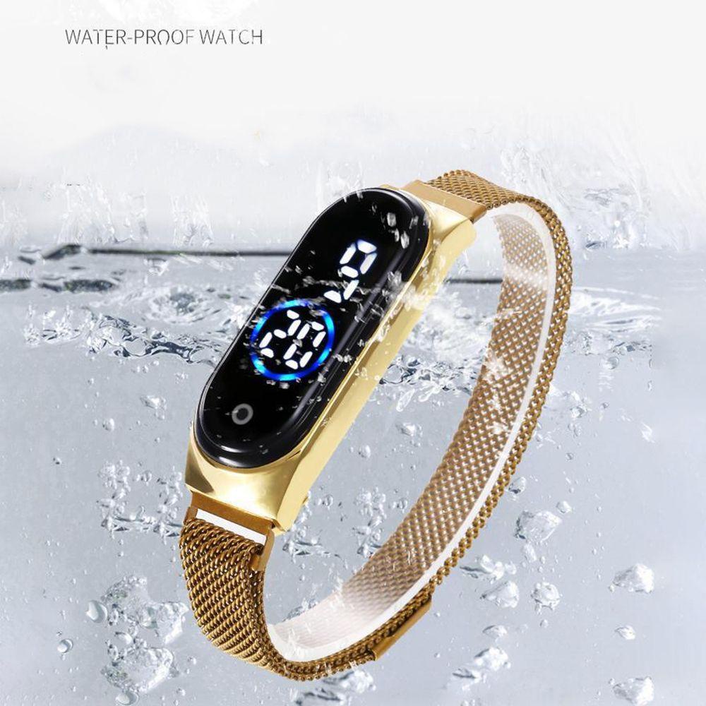 Đồng Hồ Điện Tử Màn Hình LED Cảm Ứng Phong Cách Hàn Quốc