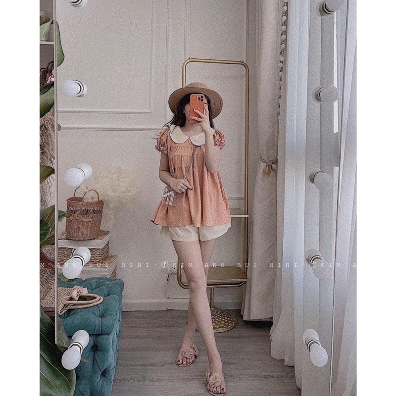 BÁN SỈ BỘ ĐÙI CỔ SEN 3 MÀU XANH BE CAM CHO NỮ