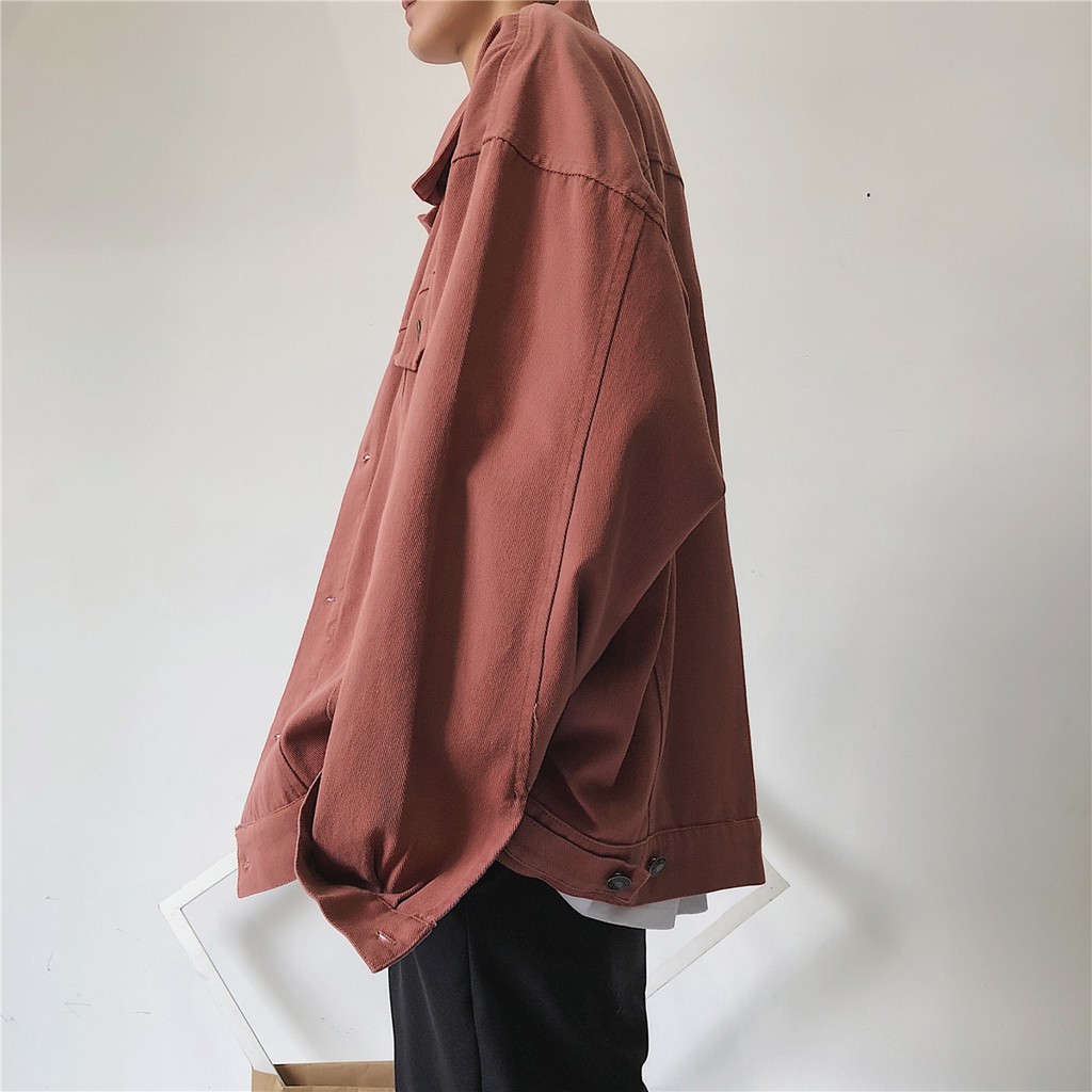 n và Mùa Thu 2018 New Solid Color Loose Xu Hướng Hàn Quốc Casual Workwear Jacket
