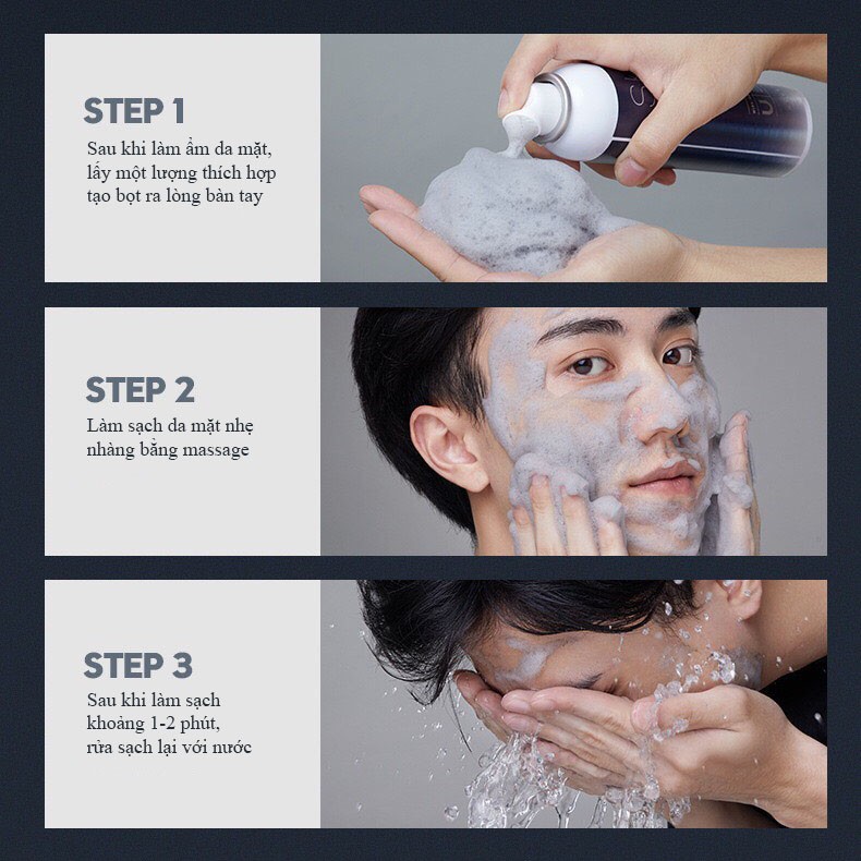 Sữa rửa mặt Skin Pro Blueman dưỡng ẩm, kiểm soát dầu, tẩy tế bào chết dành cho nam 120ml | BigBuy360 - bigbuy360.vn