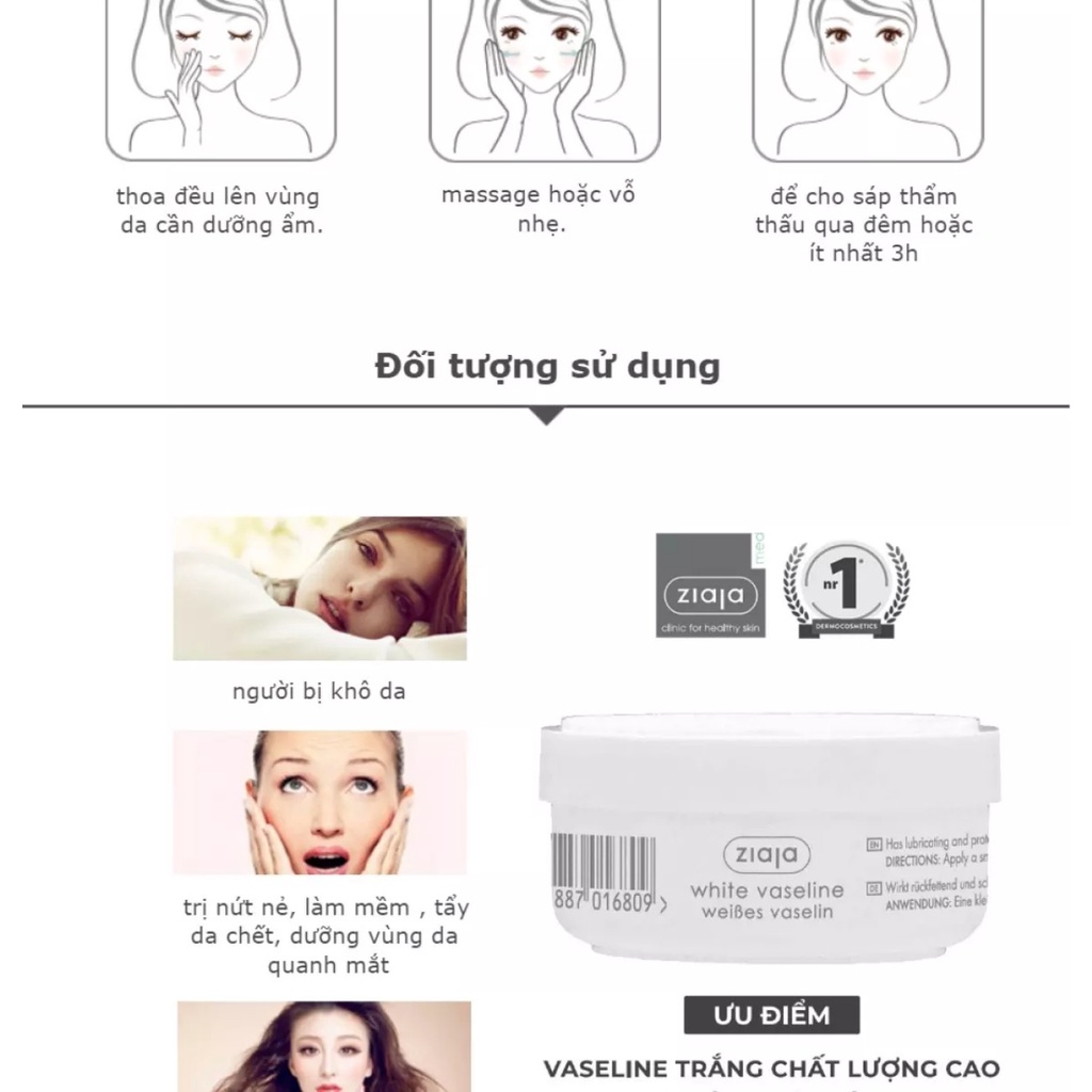 Sáp dưỡng môi Vaseline  30ml