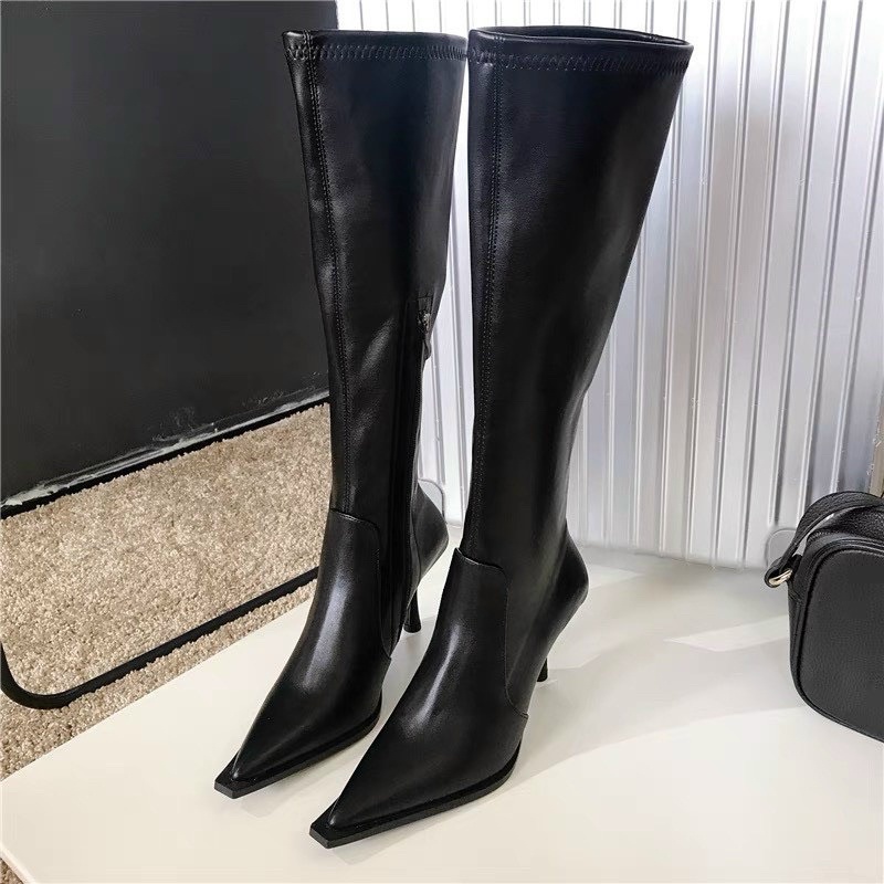 Bôt, boot đùi mũi nhọn, 3 màu chuẩn L1.hàng qccc fullbox