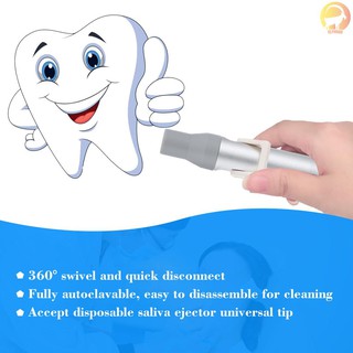 Van hút nước bọt nha khoa kích thước ngắn kèm nắp đậy