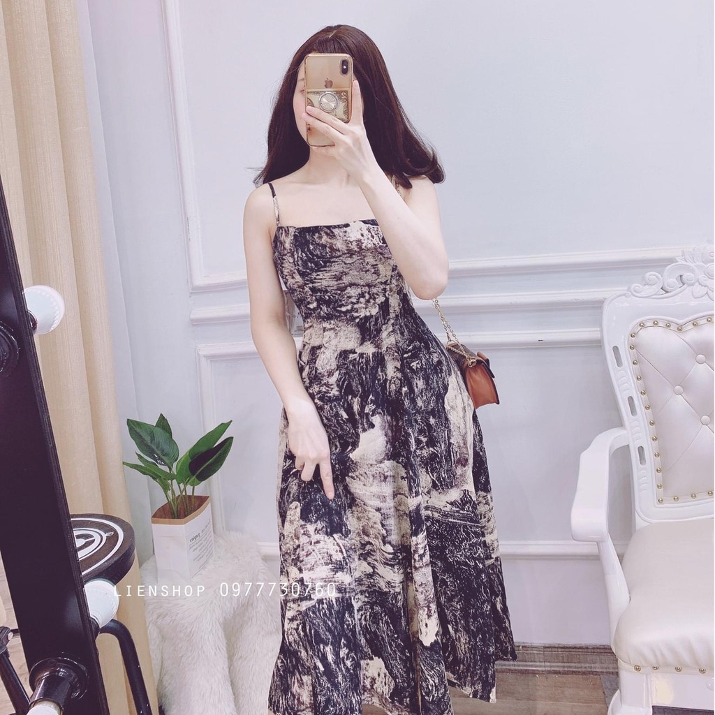 [Mã FAMAYWA2 giảm 10K đơn 50K] Váy Loang Cực Hot Trend Vân Mây