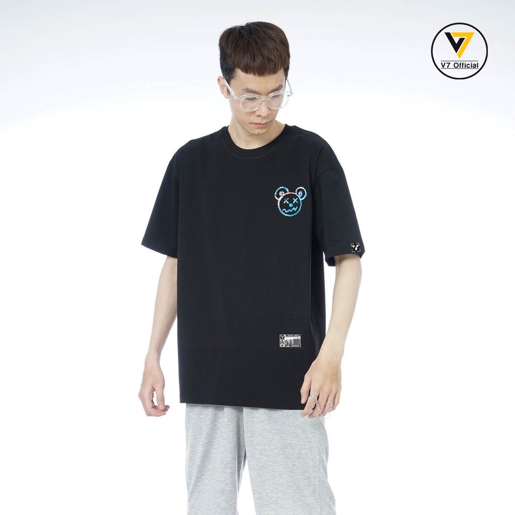 Áo thun Summer Bear  Basic Tee phông trơn nam nữ tay lỡ form rộng oversize- v7 OFFICIAL( V21)