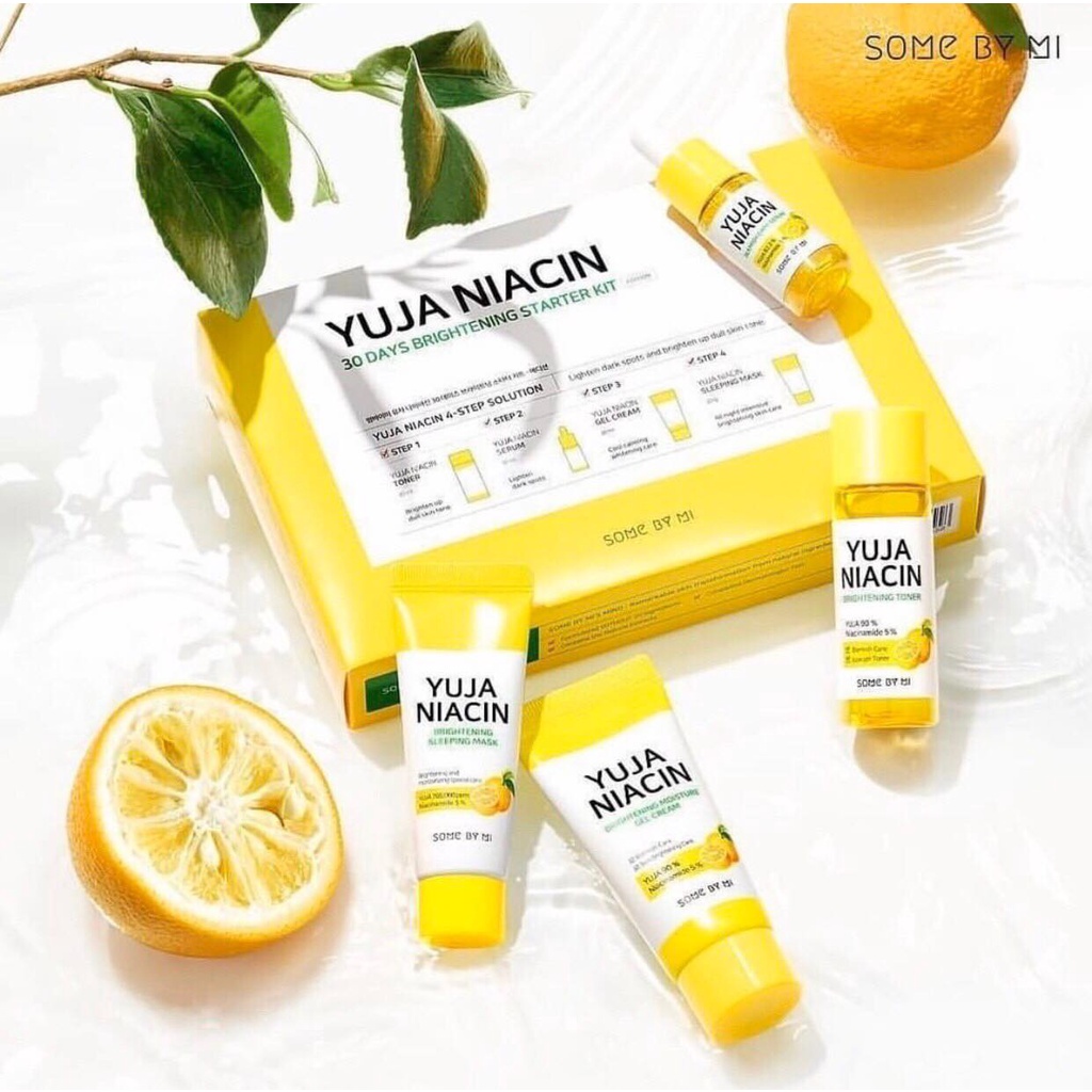 Bộ Kit 4 món Some By Mi Yuja Niacin 30 Days Miracle Brightening Starter Kit - Edition